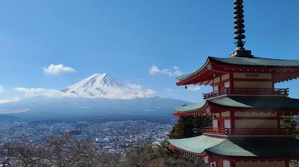 美しい日本の景色 美しい日本の景色 富士山,青空,山の写真素材