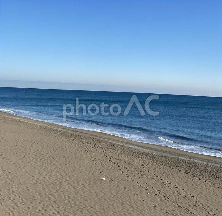 砂浜と海 砂,浜,水域の写真素材