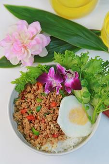 ガパオ ガパオ ガパオ,タイ料理,エスニック料理の写真素材