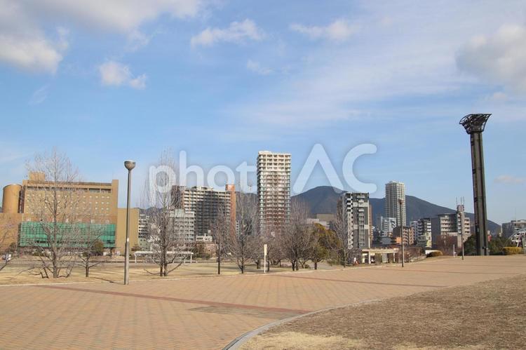 北九州市小倉北区の勝山公園風景 北九州市,小倉,勝山公園の写真素材
