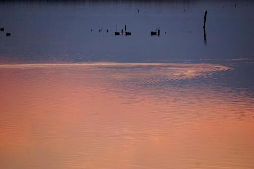 lagoon, fukushimadoga, niigata, early morning, JPG