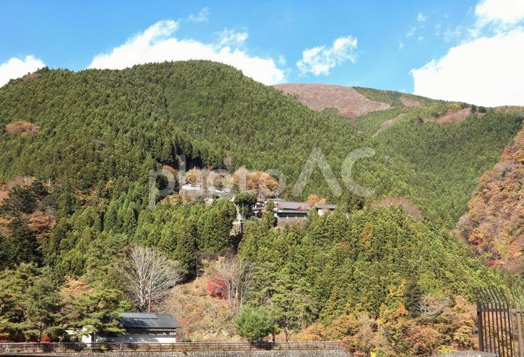 小河内ダムから見る風景 小河内ダム,奥多摩湖,山の写真素材