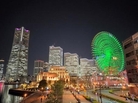 Yokohama Minato Mirai night view, JPG