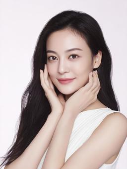 美容と健康を表現する女性モデル 美容と健康を表現する女性モデルの写真