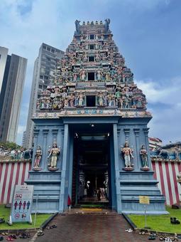 スリ・マリアマン寺院 スリ・マリアマン寺院,寺院,シンガポールの写真素材