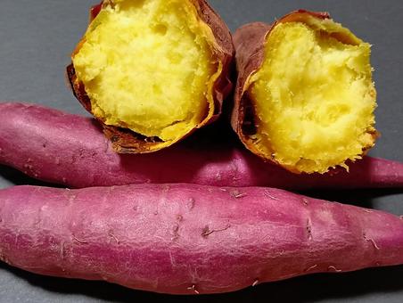 サツマイモと焼き芋 さつまいも,サツマイモ,薩摩芋の写真素材
