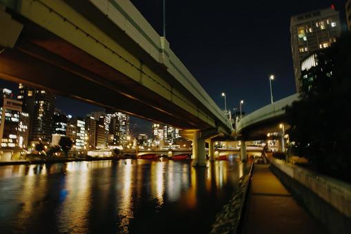 中之島の夜景 中之島の夜景の写真