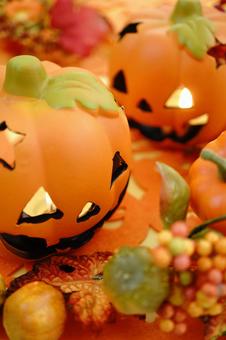 カボチャのキャンドル カボチャのキャンドル ハロウィン,ハロウィンのイメージ,カボチャの写真素材