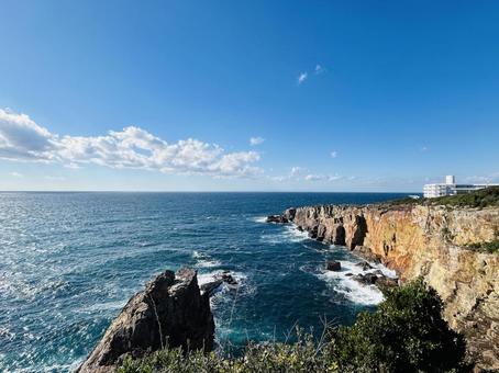断崖絶壁 断崖絶壁 海,自然,青空の写真素材