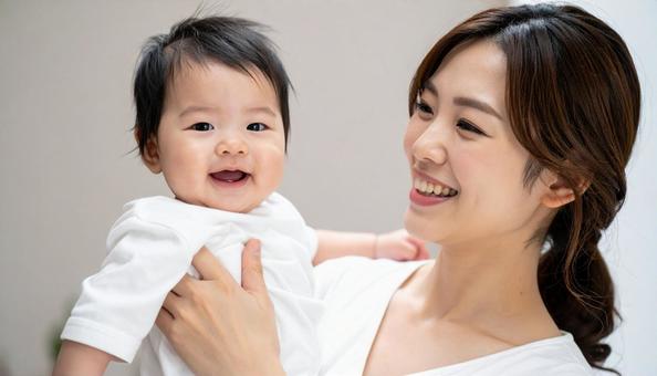 日本人のお母さんと子供 赤ちゃんと母親 日本人のお母さんと子供 赤ちゃんと母親の写真