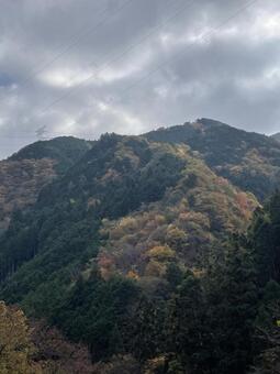晩秋の田舎 風景,レトロ,ノスタルジーの写真素材
