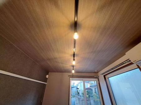 天井とおしゃれな照明器具 電球,照明器具,電気の写真素材