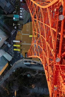 都市景観 東京タワー,鉄塔,ランドマークの写真素材