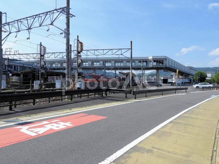 新鵜沼駅の風景 新鵜沼駅,名鉄各務原線,岐阜県の写真素材