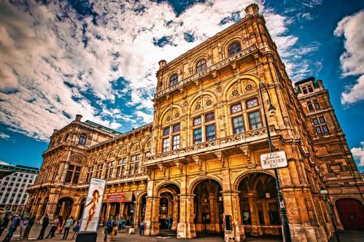 ウィーン国立オペラ座 ウィーン,オーストリア,オペラ座の写真素材