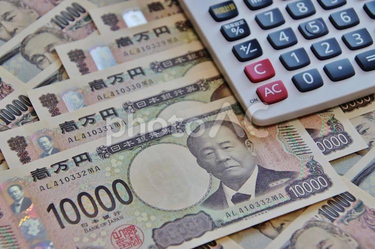 壱万円札・会計イメージ 円,日本円,お札の写真素材