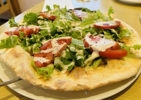 BLTピザ ピザ,ベーコン,レタスの写真素材