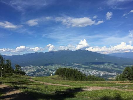 Photo, yatsugatake, fujimi panorama, summer, 