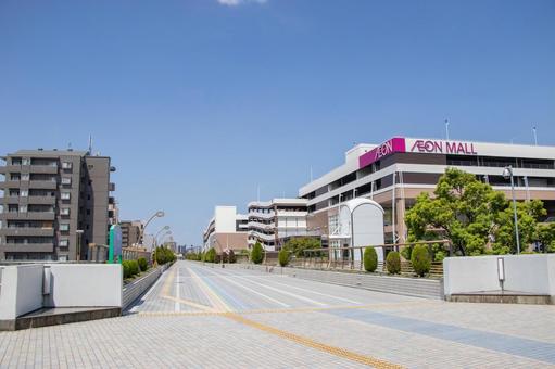 矢田南デッキ 矢田南デッキ 矢田南デッキ,橋,バンテリンドームの写真素材