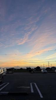 夕暮れ時 夕暮れ時 夕日,夕焼け,空の写真素材