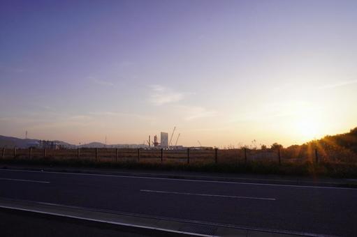 夕景 夕景の写真