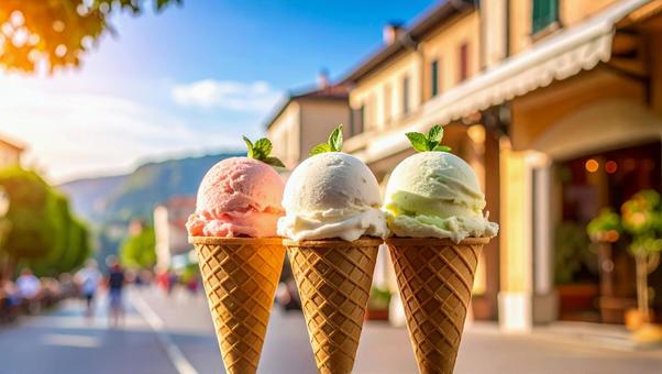 旅に出たジェラート3人組2の写真