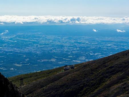 紅葉の那須岳 那須岳,紅葉,茶臼岳の写真素材