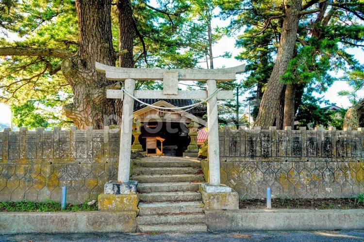 隠岐の島・都万の釜屋神社 釜屋神社,隠岐,都万の写真素材