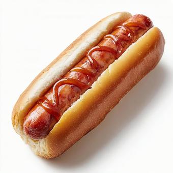 マスタードがけホットドッグ マスタードがけホットドッグの写真