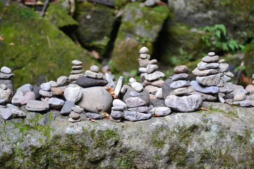 積み石の写真