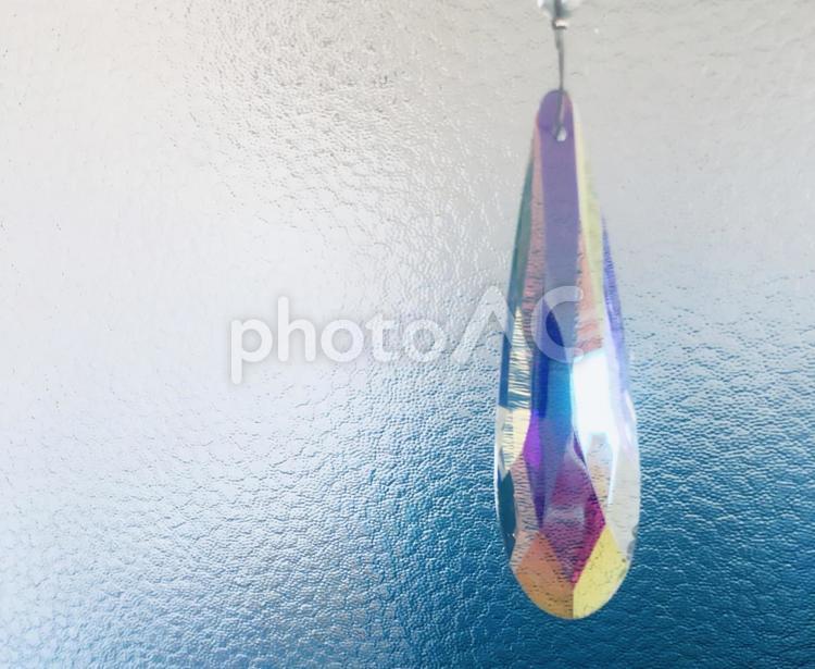 七色のしずく　 しずく,七色,光の写真素材