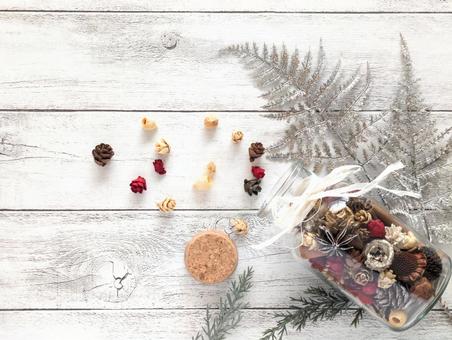 冬イメージ（クリスマス）背景木目5 クリスマス,冬,クリスマスイブの写真素材