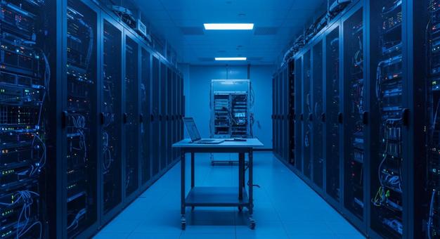 最新のAIデータセンターサーバールーム 最新のAIデータセンターサーバールームの写真