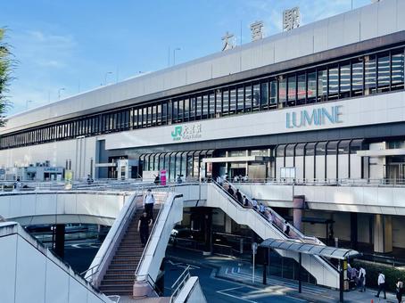 朝のJR大宮駅西口 大宮駅,大宮,jr東日本の写真素材