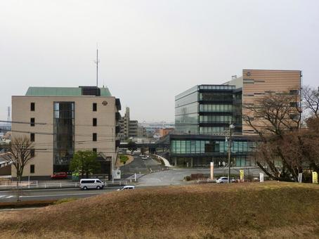 愛知県小牧市役所正面 小牧市,小牧市役所,市役所の写真素材