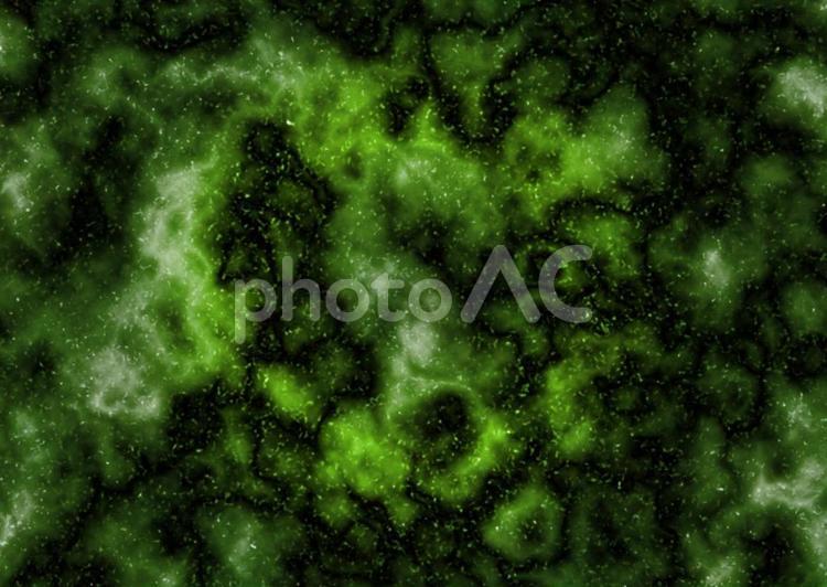 宇宙っぽい感じ1 キラキラ,グリーン,コスモの写真素材