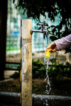 Photo, park, water, faucet, 