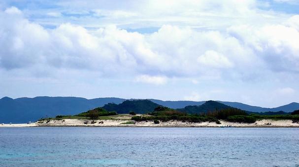 慶良間諸島の安慶名敷島の眺望 慶良間諸島の安慶名敷島の眺望の写真