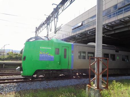 789系特急ライラック上川ラッピング車両 789系特急ライラック上川ラッピング車両の写真