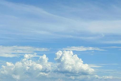 青空と入道雲 青空と入道雲の写真