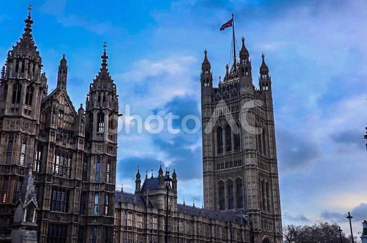 【イギリス】ロンドンのウエストミンスター宮殿 イギリス,ロンドン,ウエストミンスター宮殿の写真素材