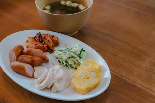 朝食プレート 朝食プレート 朝食,朝ごはん,和朝食の写真素材