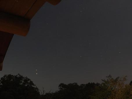 Photo, venus, jupiter, line up, 