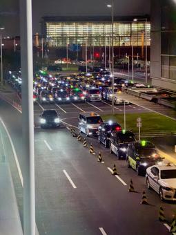 タクシー 日本,東京,都会の写真素材