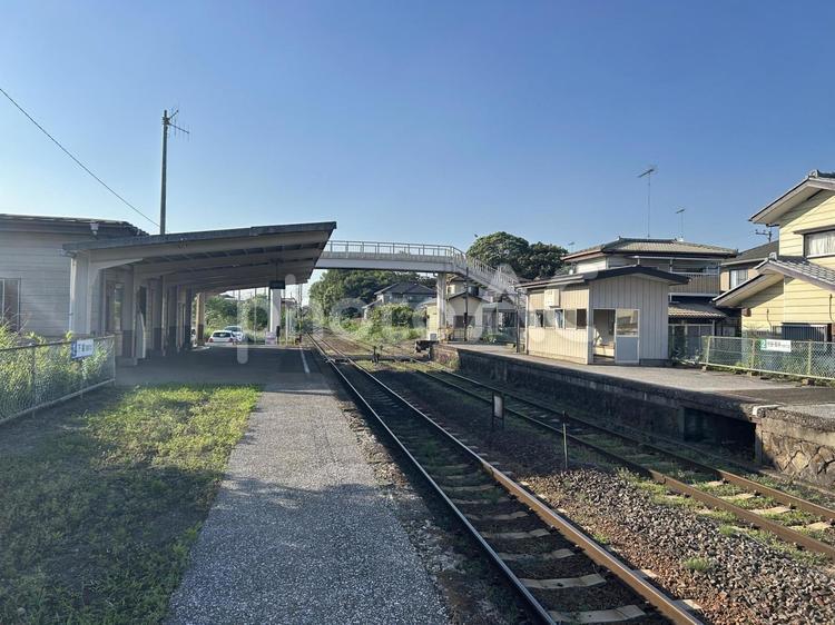 大田郷駅　ホーム 大田郷駅,鉄道,電車の写真素材
