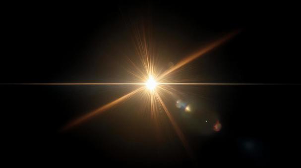 輝きを放つ星のような光 輝きを放つ星のような光の写真