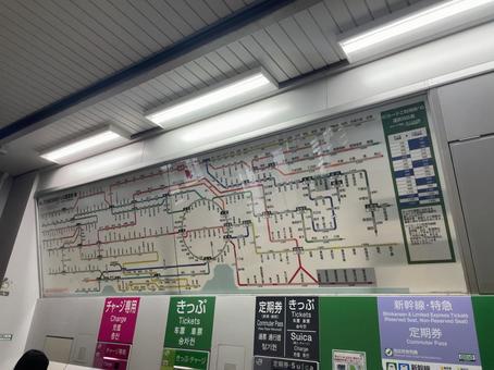 古河駅 運賃表 古河駅 運賃表の写真