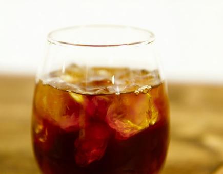 アイスコーヒーのアップ アイスコーヒーのアップの写真