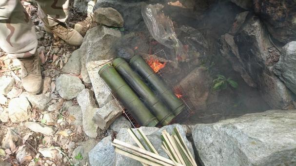 竹の飯盒 竹の飯盒の写真