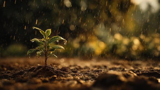 雨上がりの光と緑 雨上がりの光と緑の写真